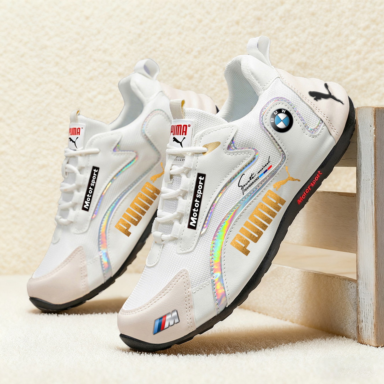 PUMA&BMW 	2025 Lato Nowe Oddychające Męskie Buty Sportowe