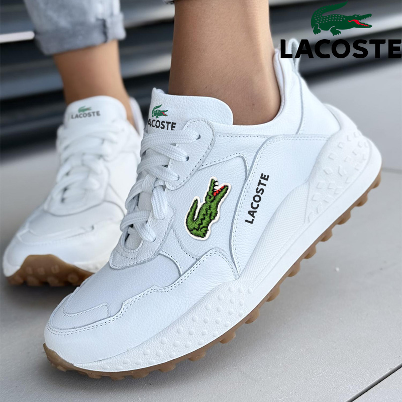 LACOSTE- 2025 Sneakersy damskie ze skóry naturalnej