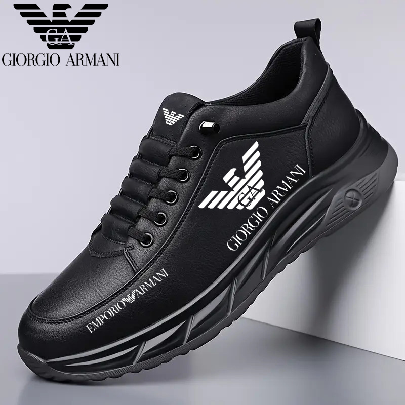 Nowe skórzane trampki męskie Armani z 2025 roku
