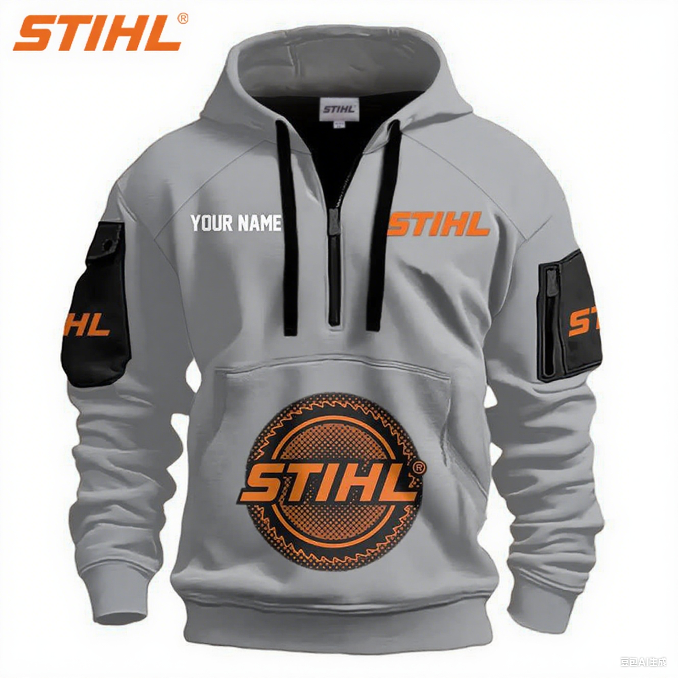 STIHL® 2025 nowa sportowa bluza z kapturem do noszenia w czasie wolnym, edycja limitowana