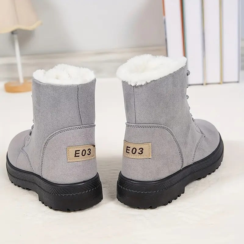 Ciepłe koronkowe buty dla kobiet