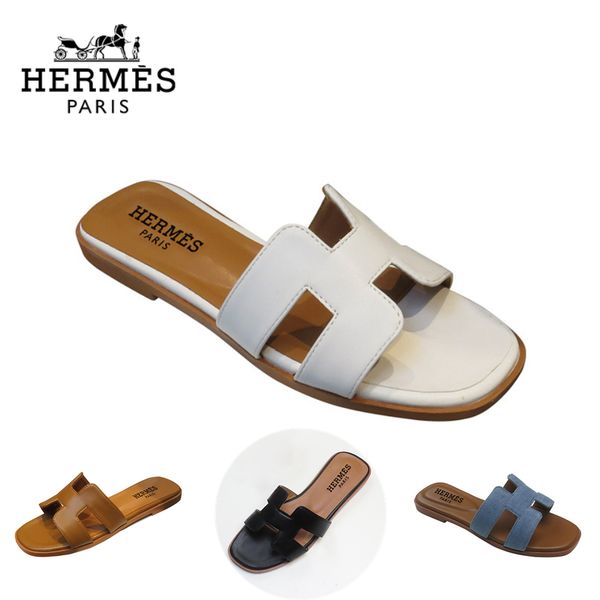 Damskie sandały Hermes® ze skóry cielęcej