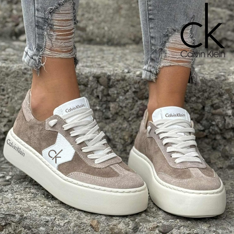 „Calvin Klein®2025“ nauji moteriški sportbačiai storu padu