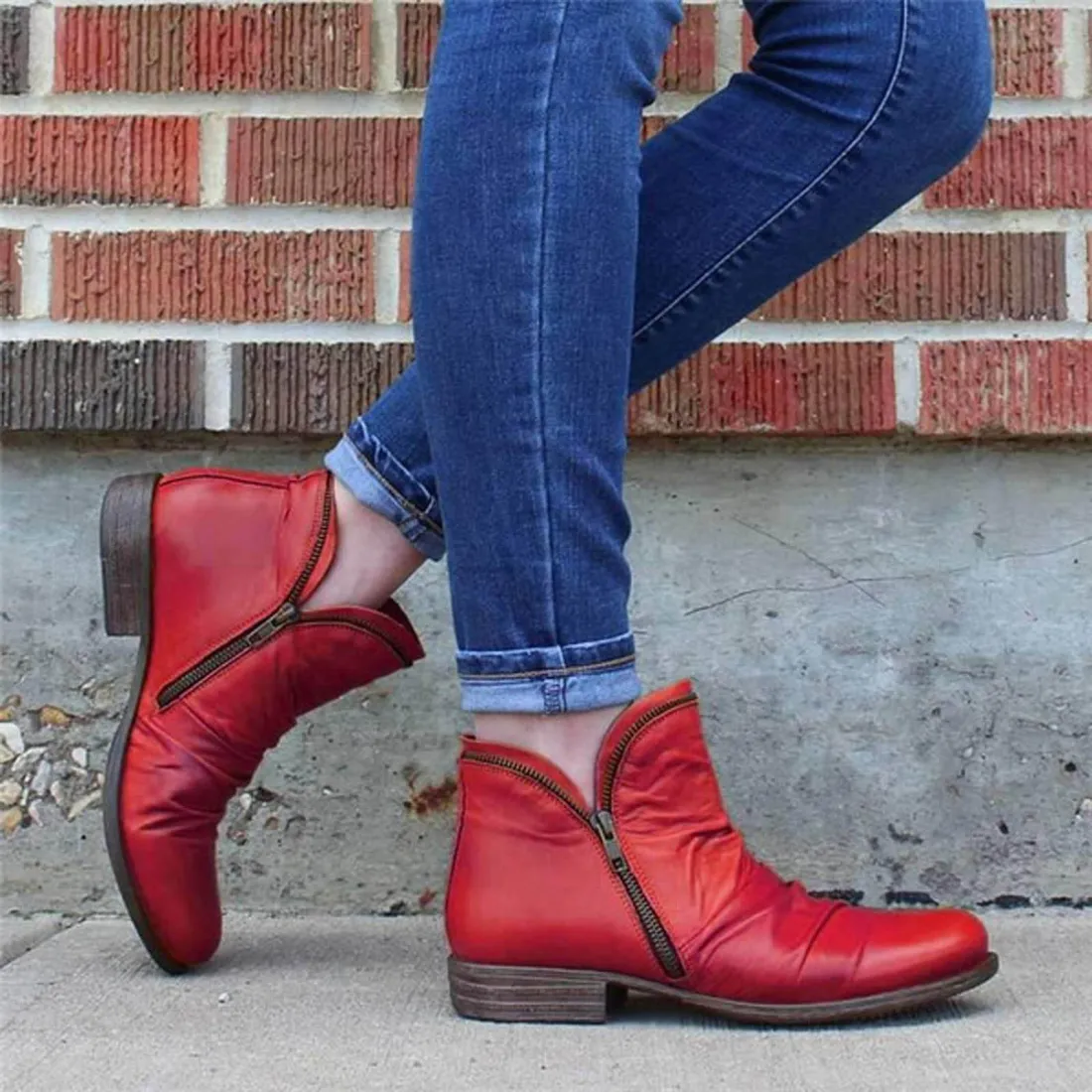 Women's Classic Double-Zip Ankle Boots