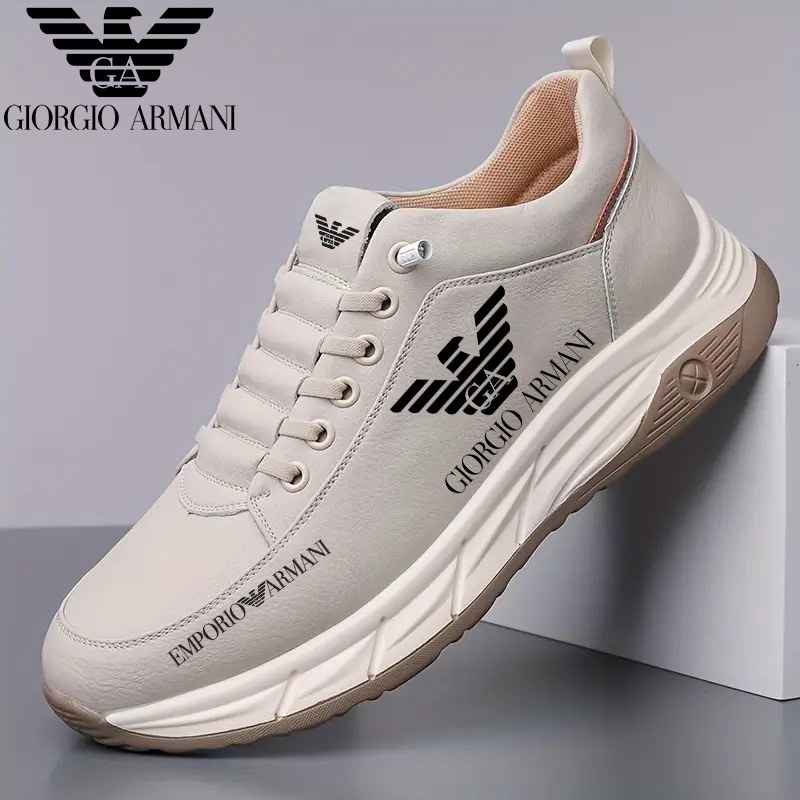 Nowe skórzane trampki męskie Armani z 2025 roku