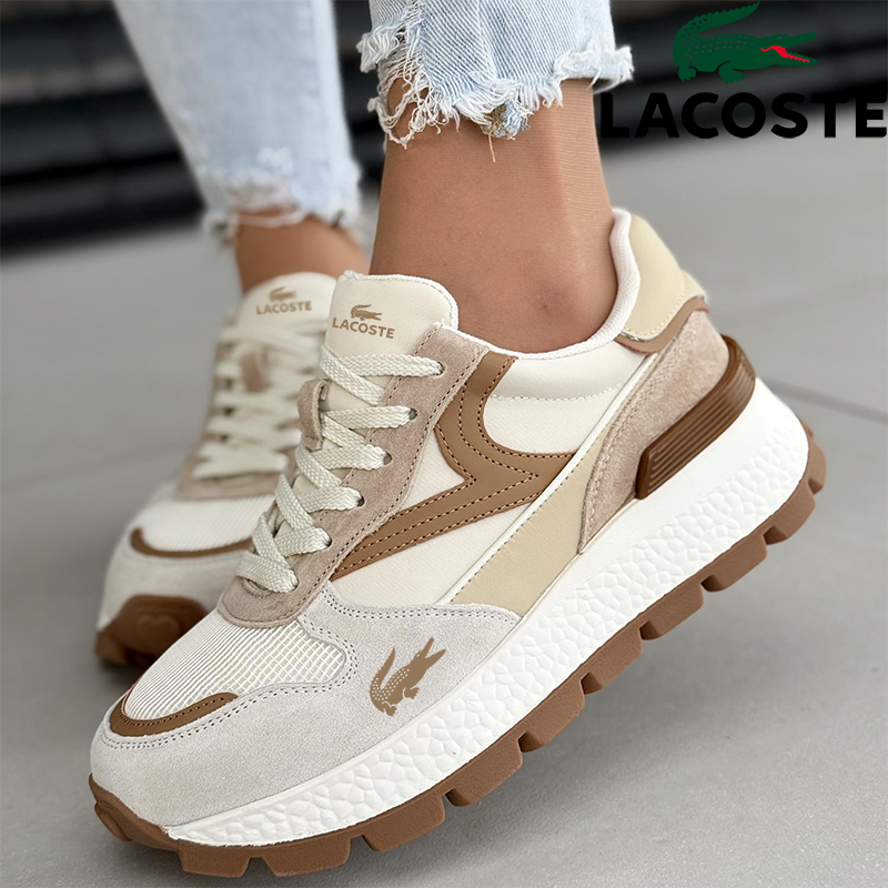 LACOSTE 2025 Sneakersy damskie ze skóry naturalnej