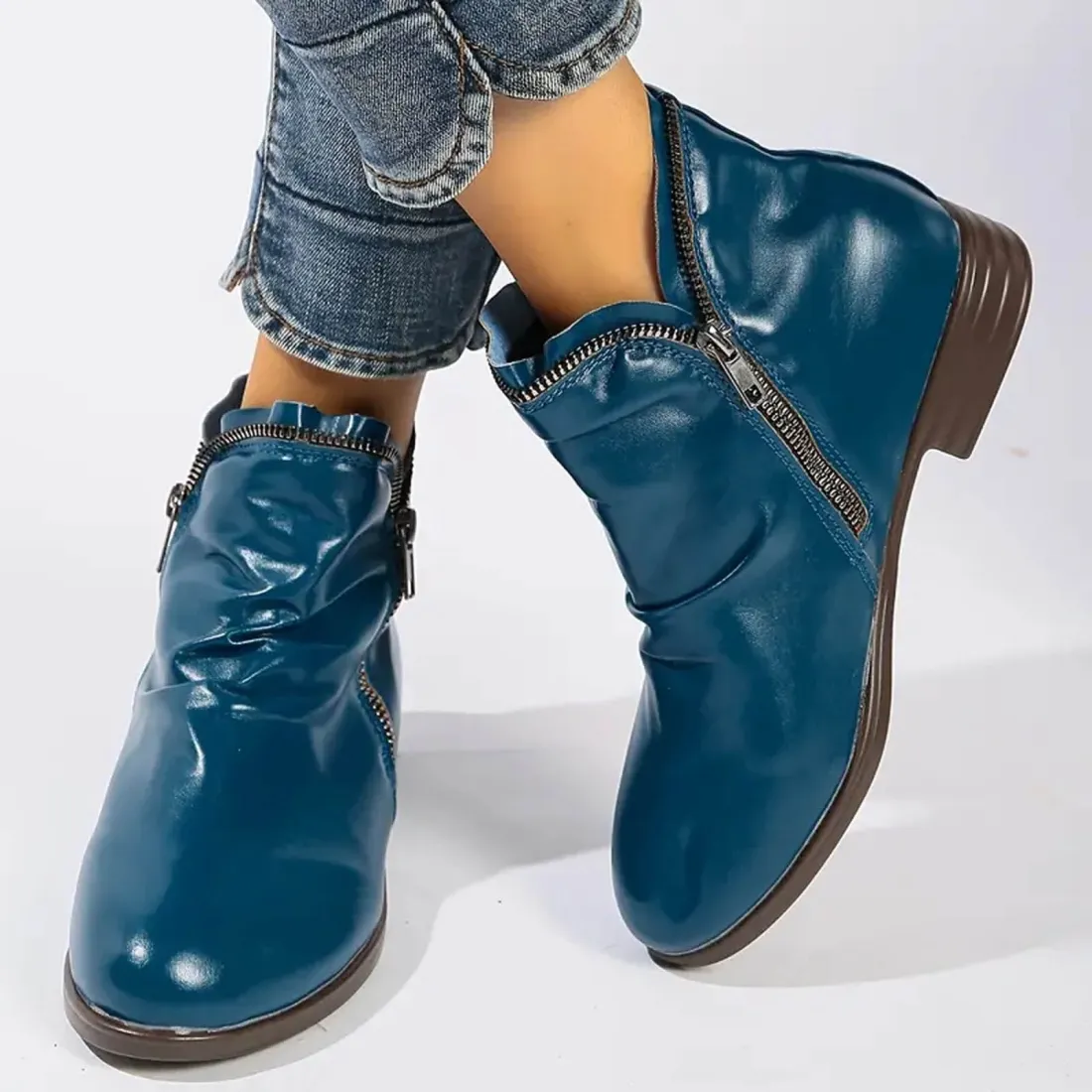 Women's Classic Double-Zip Ankle Boots