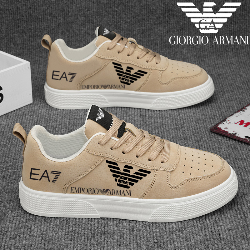 Nowe skórzane buty casualowe męskie marki Armani