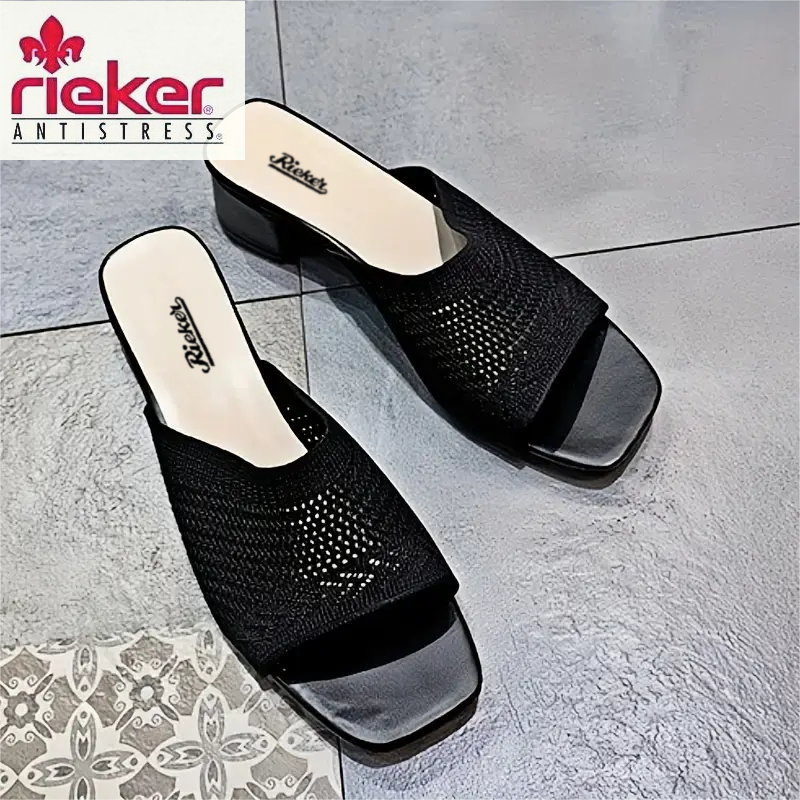 Damskie tkane baleriny Rieker