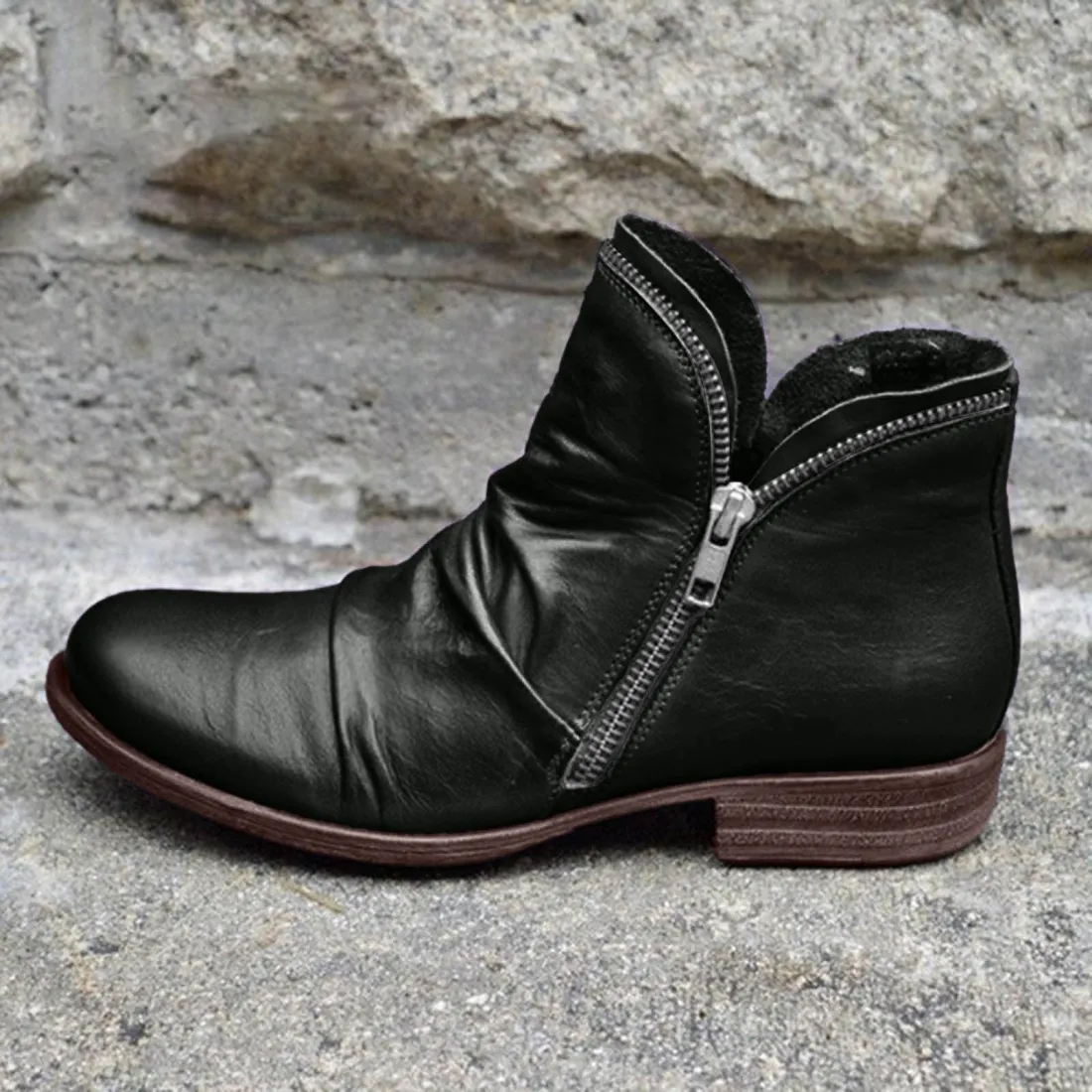 Women's Classic Double-Zip Ankle Boots