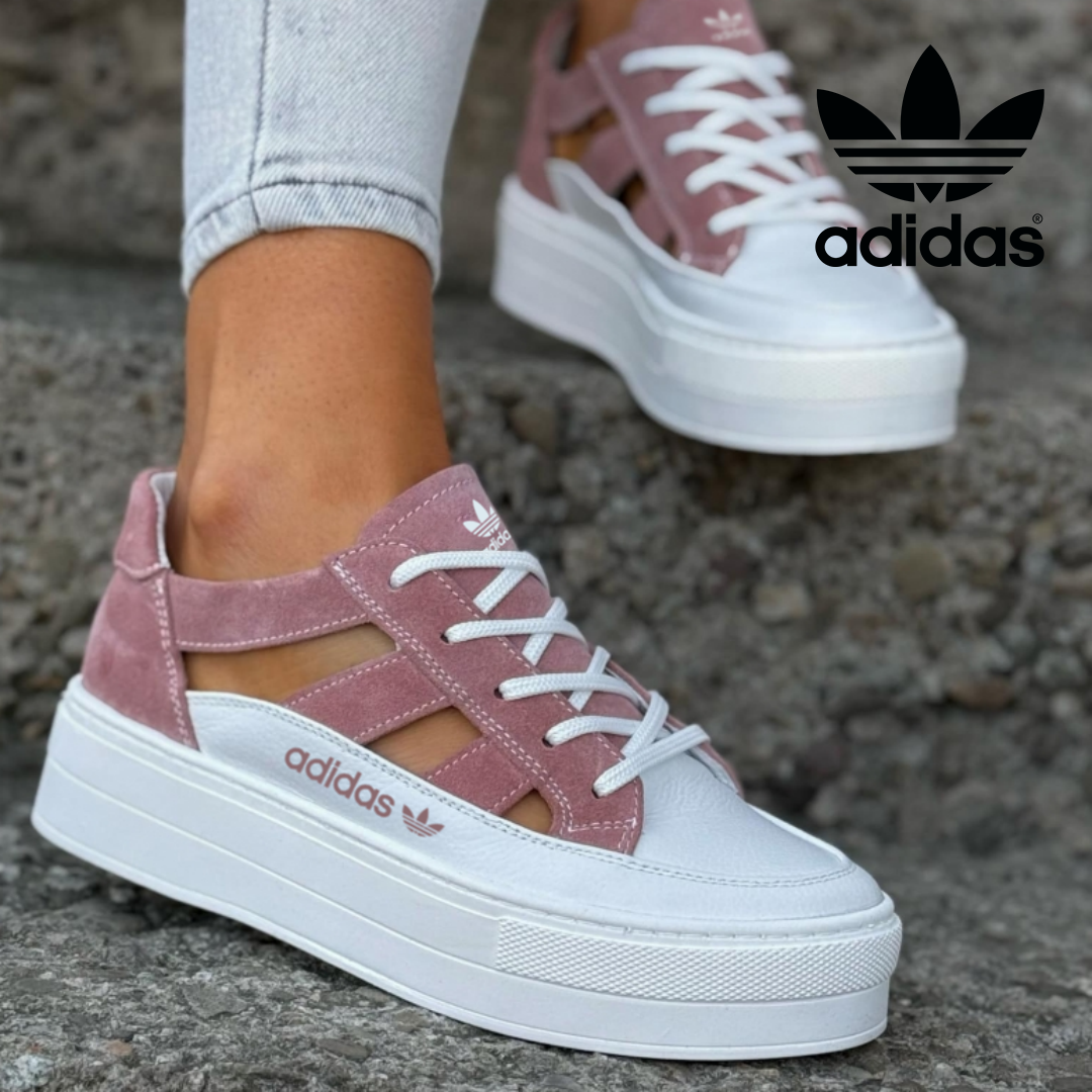 Adidas Originals Buty Damskie Platformowe z Otworami, Styl Nowoczesny
