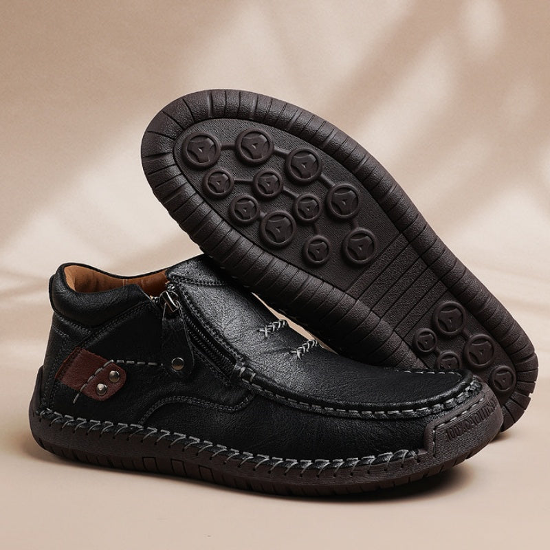 Męskie ręcznie robione buty skórzane