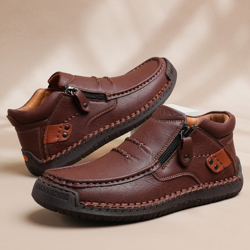 Męskie ręcznie robione buty skórzane