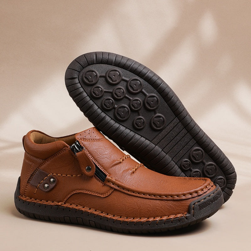 Męskie ręcznie robione buty skórzane
