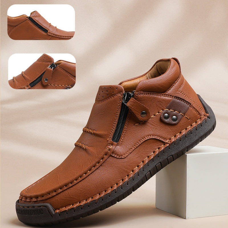Męskie ręcznie robione buty skórzane