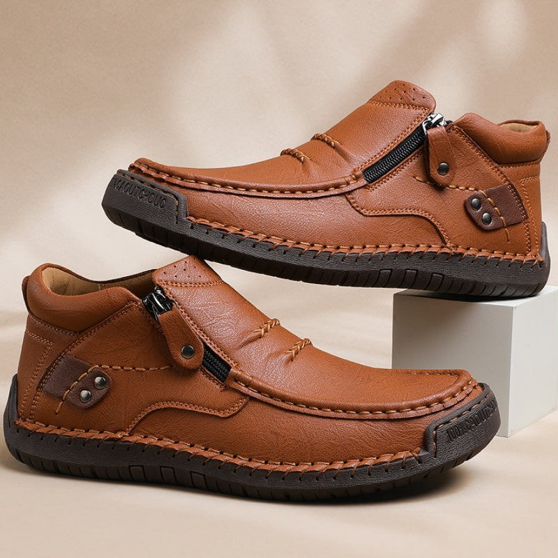 Męskie ręcznie robione buty skórzane
