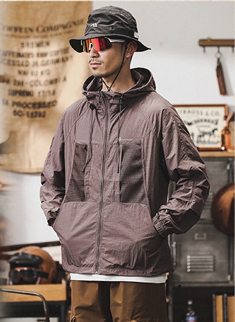 涼感透氣防曬衣男夏季防紫外線冰絲夾克外套男薄款戶外釣魚防曬服