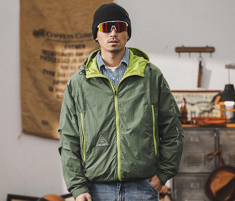 美式戶外工裝夾克外套男春秋季2024新款男士衝鋒衣防水機能防曬服