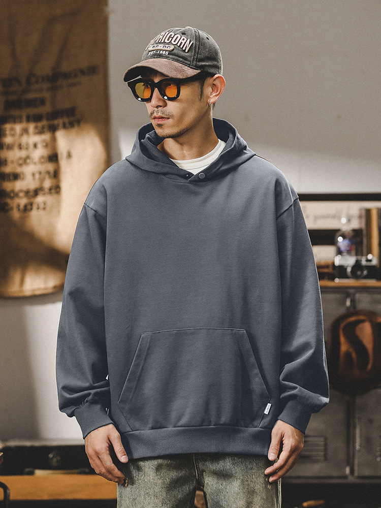 春秋新款美式衛衣男春季2024新款潮牌設計款衣服潮流連帽外套男款