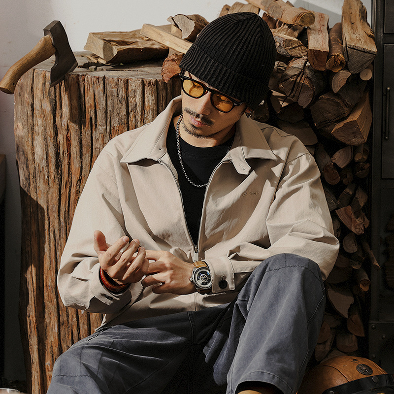 高端復古哈靈頓夾克男春秋2025新款潮牌美式巴恩風外套休閒上衣男