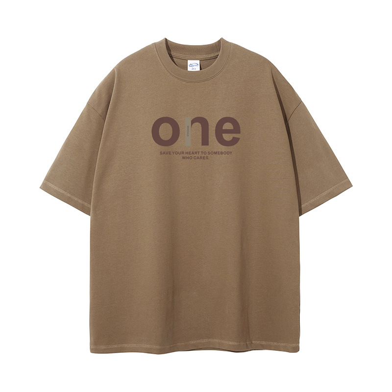 杰雷諾厚實挺闊385g重磅T恤男夏季短袖寬鬆大碼ins潮牌美式T恤男