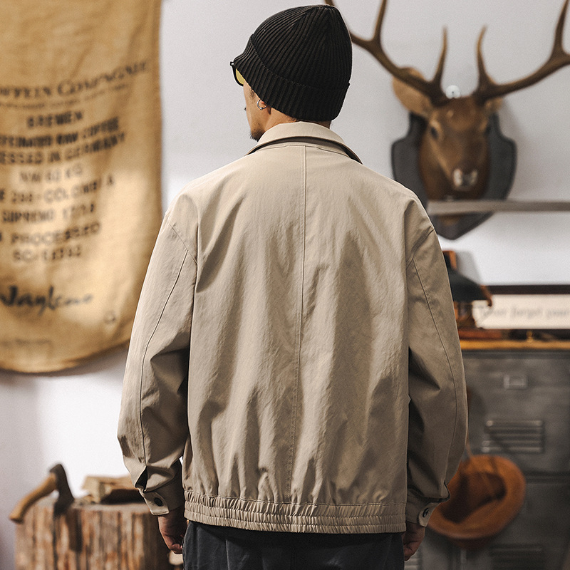 高端復古哈靈頓夾克男春秋2025新款潮牌美式巴恩風外套休閒上衣男