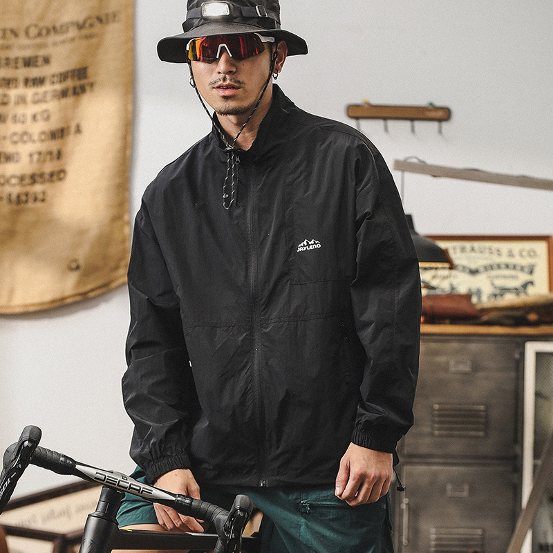 傑雷諾夏季冰絲輕薄山系防曬衣男款戶外UPF50+防紫外線涼感外套男