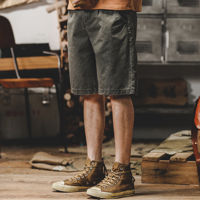 美式潮牌短褲子男夏季戶外耐磨休閒工裝5分褲男痞帥簡約休閒中褲