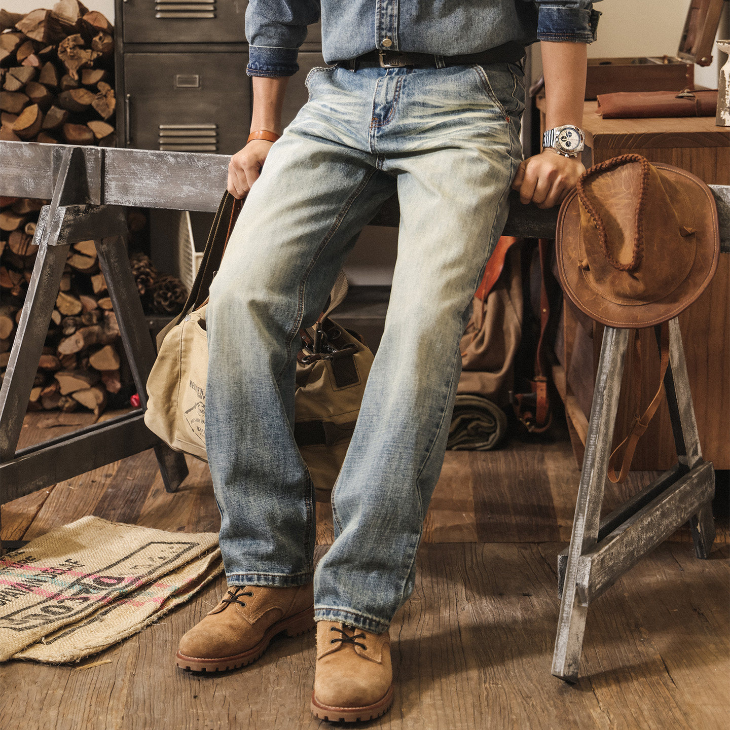 美式復古水洗牛仔褲男款直筒2026新款潮牌褲子男春季寬鬆休閒長褲