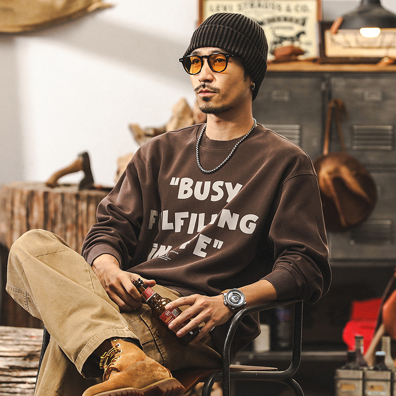 美式復古厚實400g重磅衛衣男冬季加絨加厚外套男潮牌寬鬆休閒上衣