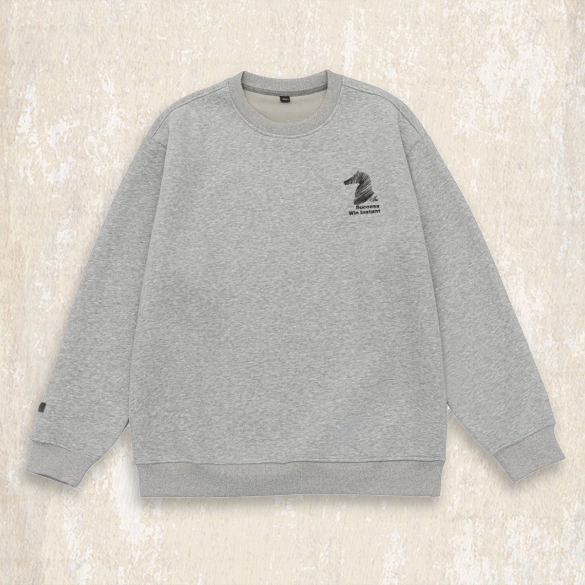 美式復古420g重磅衛衣男春秋2025新款潮牌刺繡寬鬆男士棗紅色上衣