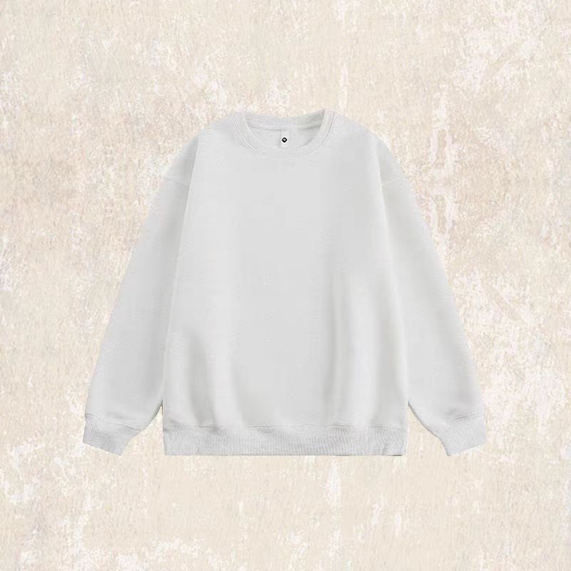 美式重磅圓領衛衣男款秋季潮牌寬鬆酒紅色上衣簡約百搭休閒衣服男