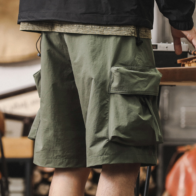 傑雷諾美式潮牌戶外工裝短褲男夏季寬松多口袋機能男士運動五分褲
