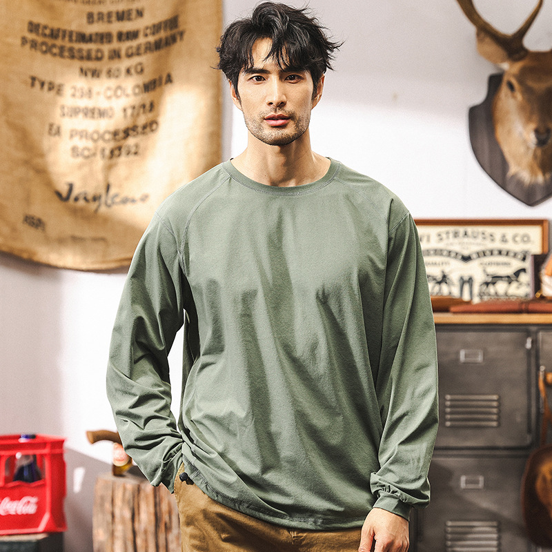 輕量化戶外速幹長袖t恤男秋季新款潮牌寬鬆速幹吸溼排汗男士上衣T