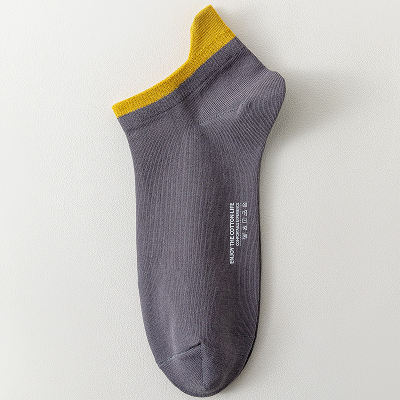 船襪男士襪子船襪精梳棉吸汗袋裝短襪款四季防臭透氣隱形男襪