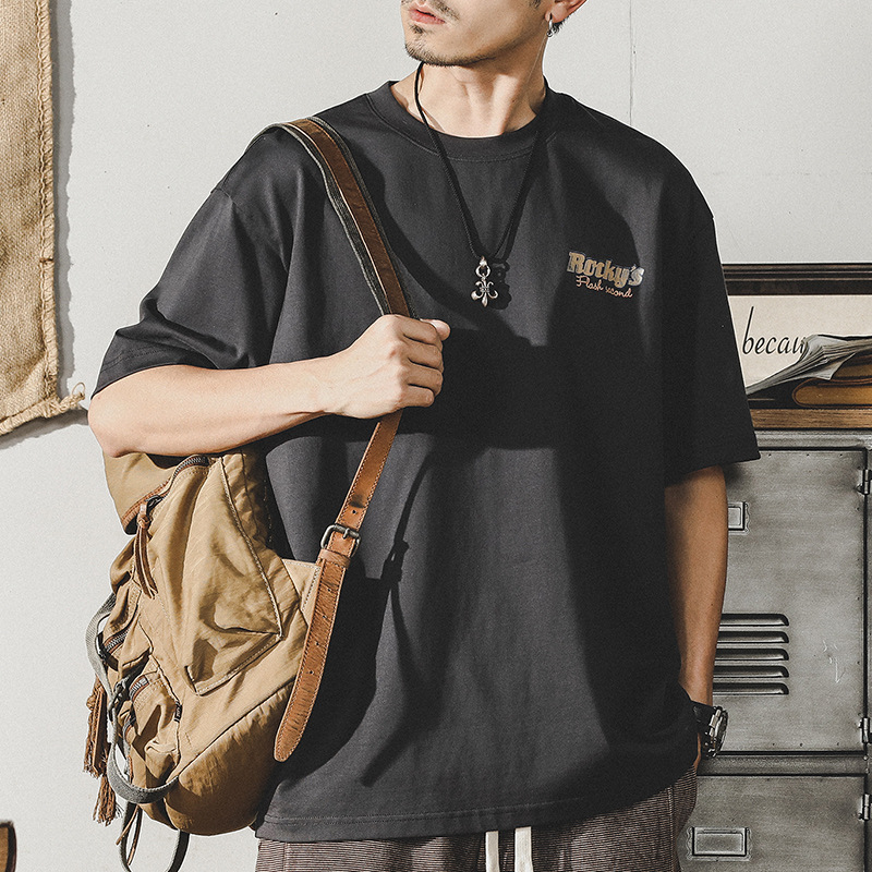 杰雷諾重磅短袖T恤男夏季2024年新款寬鬆ins潮牌半袖體恤