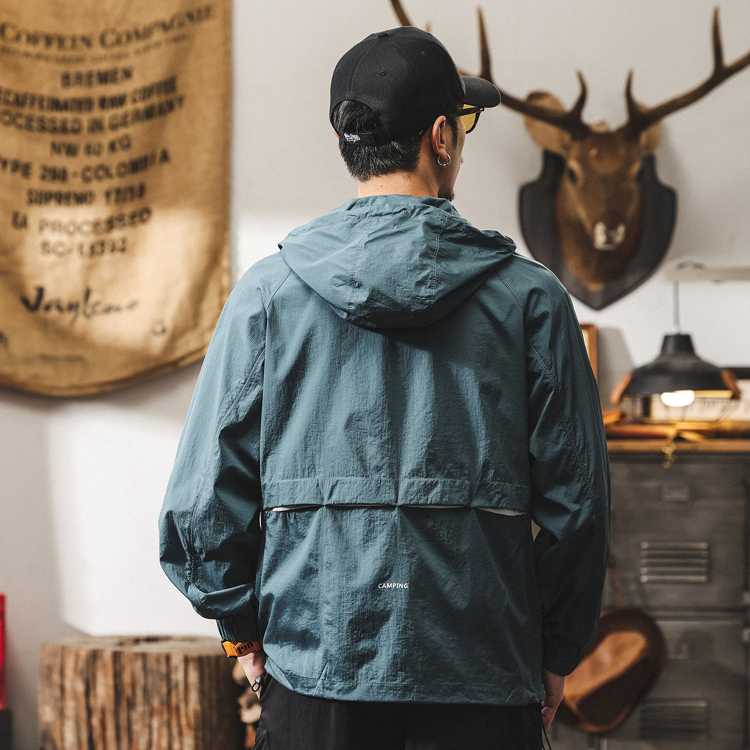 冰絲涼感速幹防曬衣男款夏季UPF50+防紫外線寬鬆防曬服薄款外套男