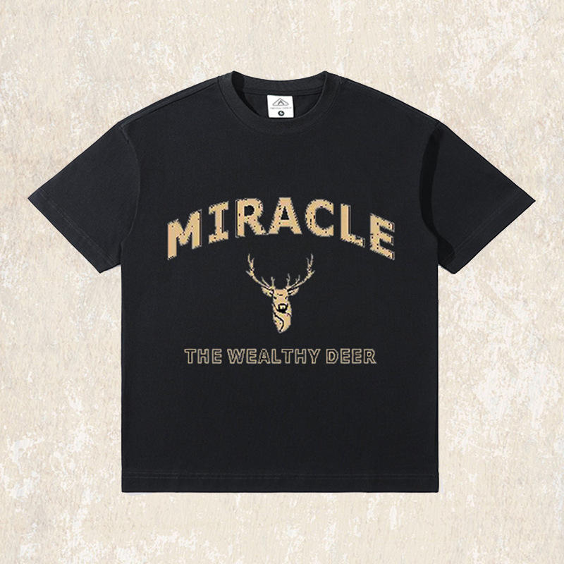 美式復古280g重磅T恤男短袖夏季涼感上衣半截袖寬鬆大碼男裝