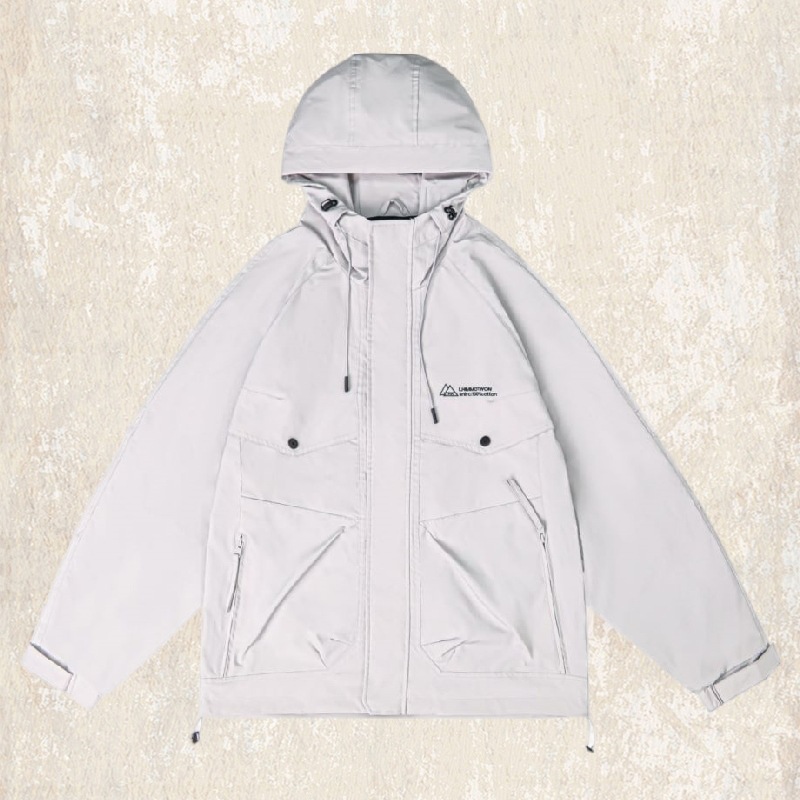 美式復古工裝外套男春秋2024新款山系衝鋒衣機能戶外黑色男士夾克