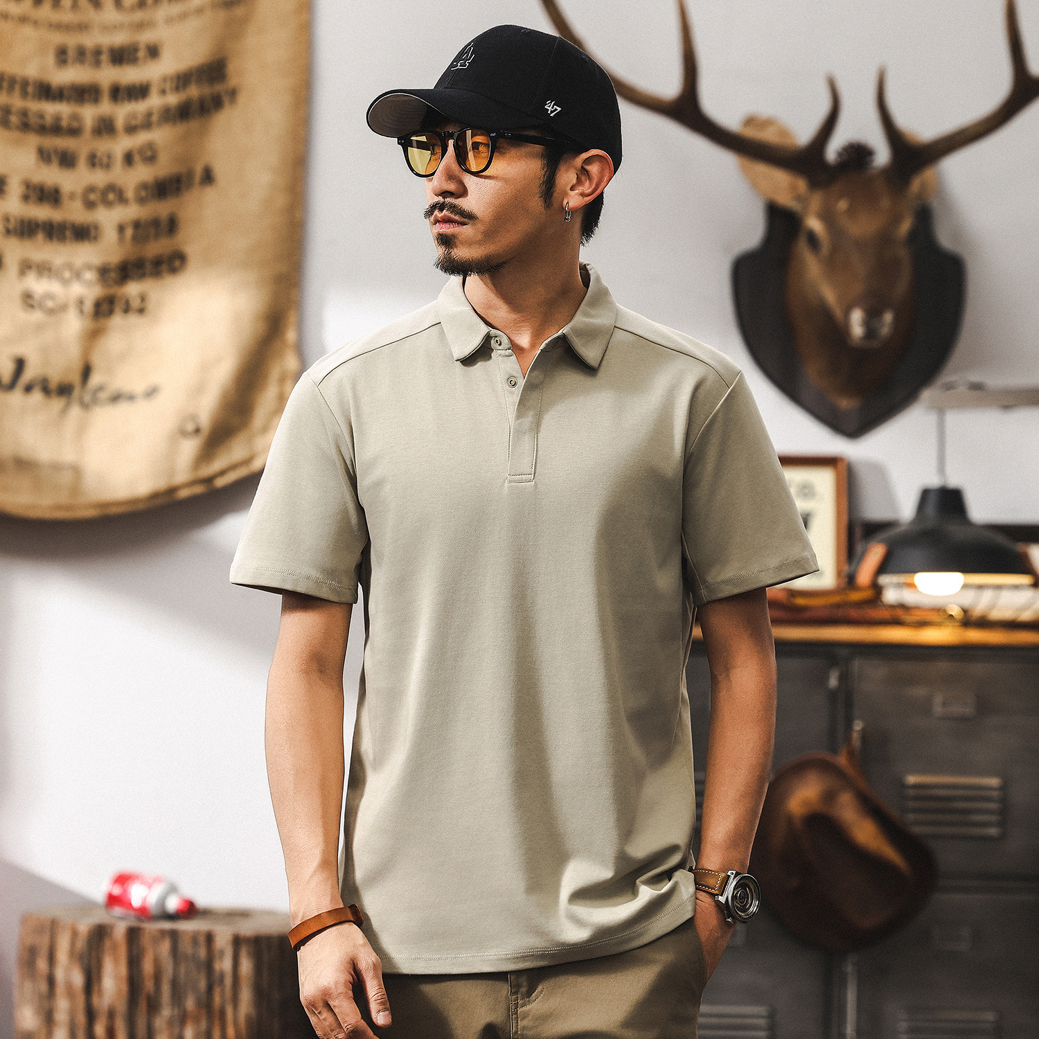 【零壓智能速乾】Polo衫男短袖T恤男士夏季涼感吸濕排汗美式男裝