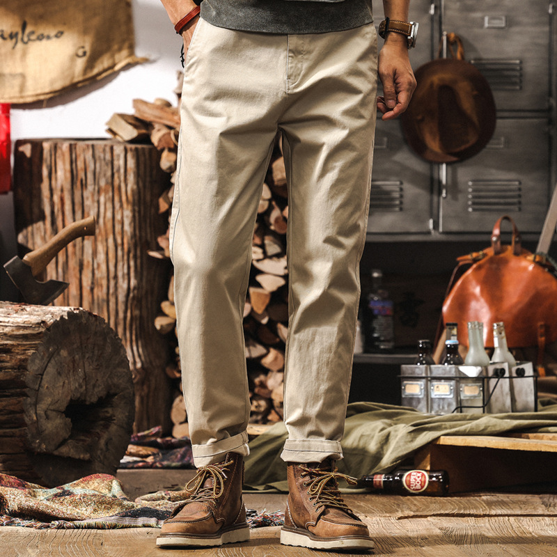 美式復古工裝褲子男春季2025新款潮牌寬鬆直筒長褲男士百搭休閒褲