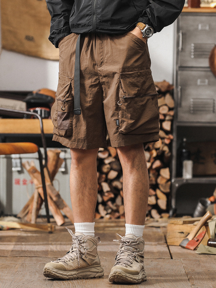 美式城市户外通勤机能工装短裤男夏季潮牌休闲裤薄款多口袋五分裤