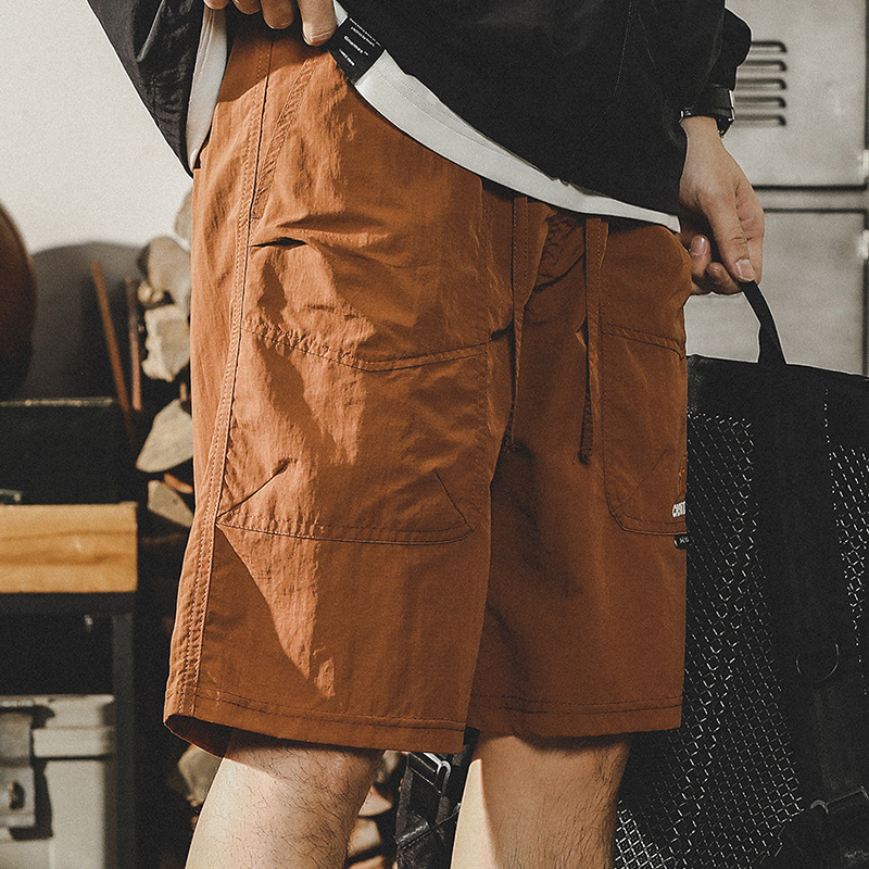 杰雷諾山系戶外工裝短褲男夏季2024新款寬鬆美式潮牌速乾五分褲男