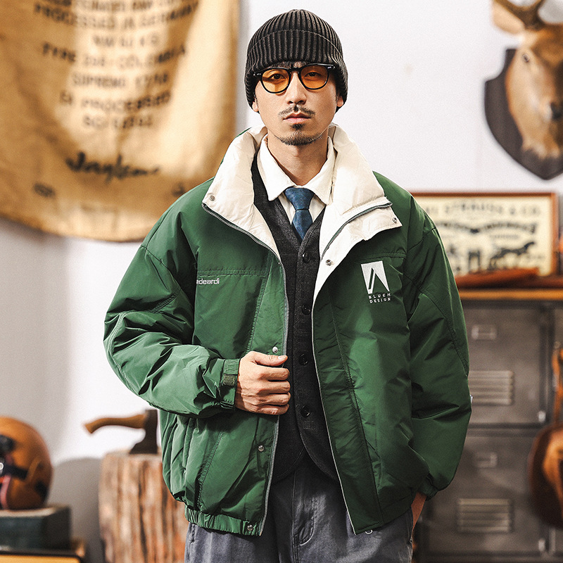 新國標90絨高蓬鬆羽絨服男冬季加厚保暖派克服男2024新款秋冬外套