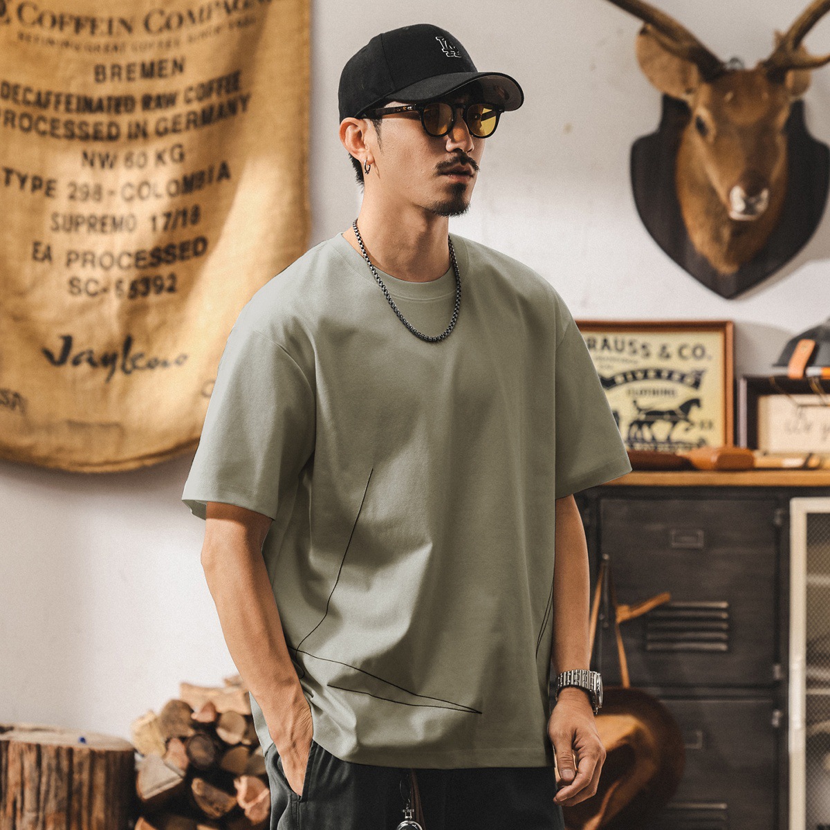 夏季潮流涼感抑菌冰絲t恤男2025新款運動速幹防曬短袖男寬鬆上衣T