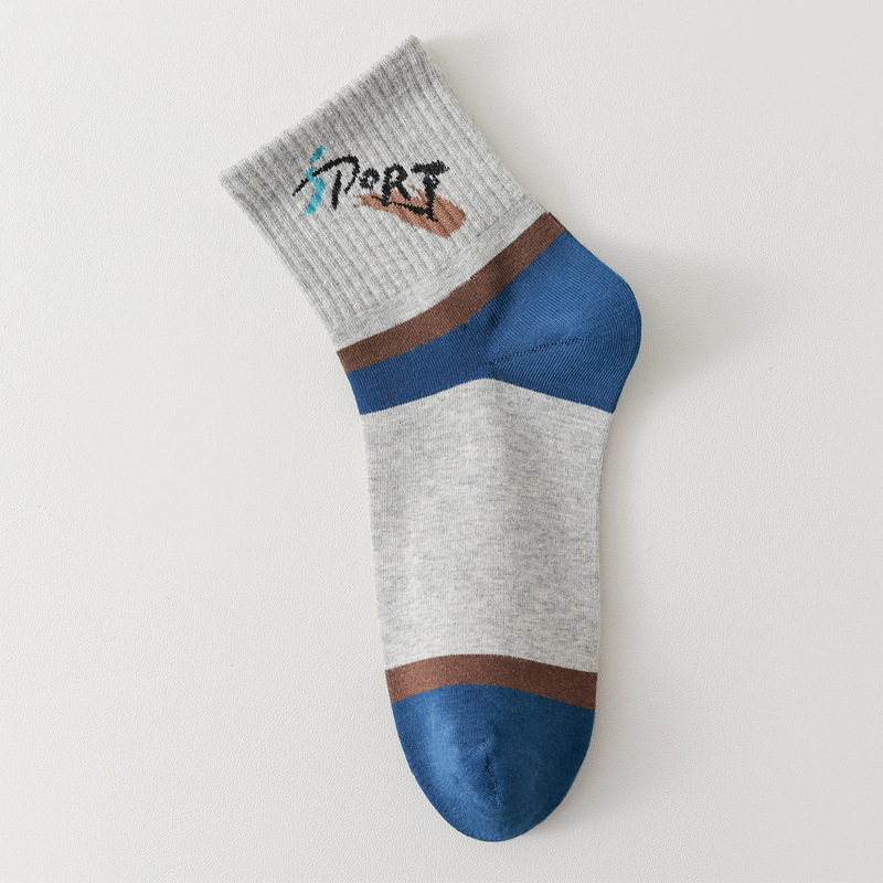 襪子男中筒襪秋冬運動防臭吸汗透氣男士冬季保暖長筒長襪ins潮