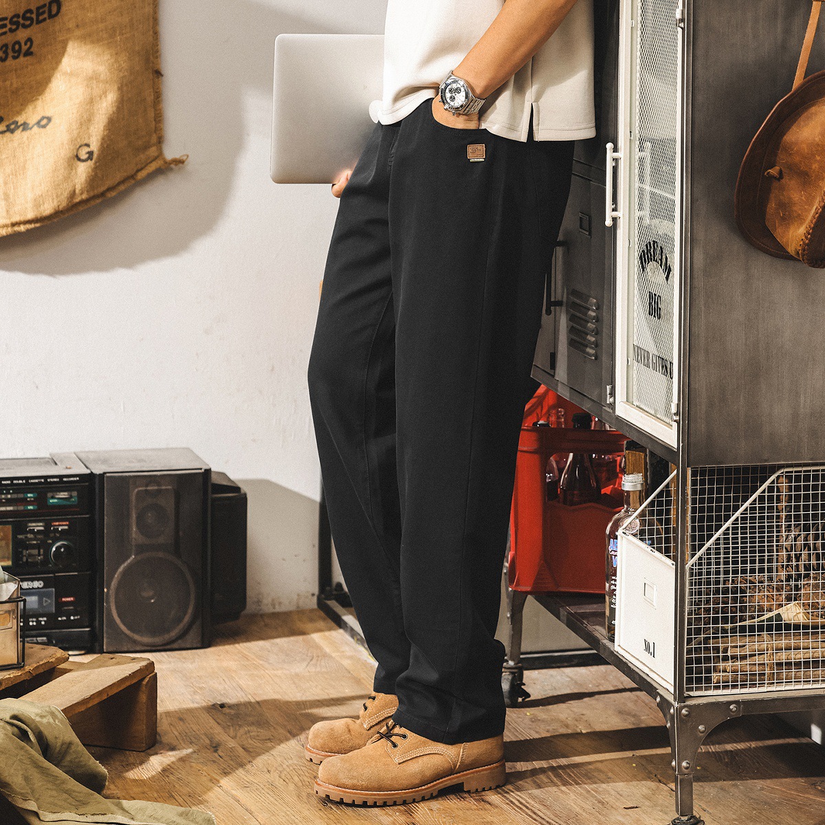 夏季薄款垂感萊賽爾天絲褲子男款2025新款直筒長褲寬鬆男士休閒褲