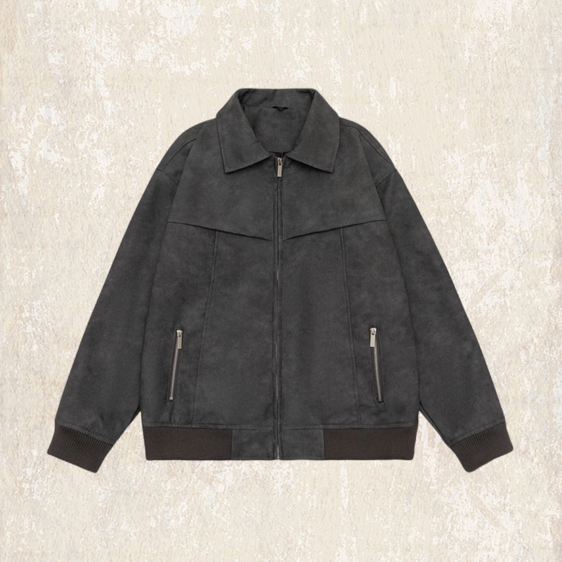 杰雷諾美式復古皮衣外套男秋季寬鬆機車服潮牌硬漢痞帥工裝皮夾克