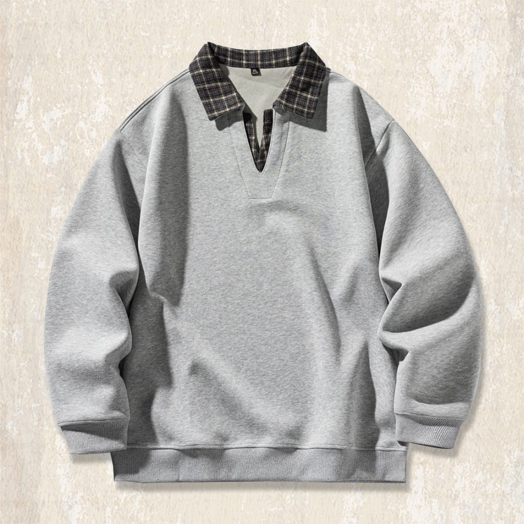 美式復古假兩件衛衣男春秋2025新款寬鬆大碼重磅男士休閒上衣秋季