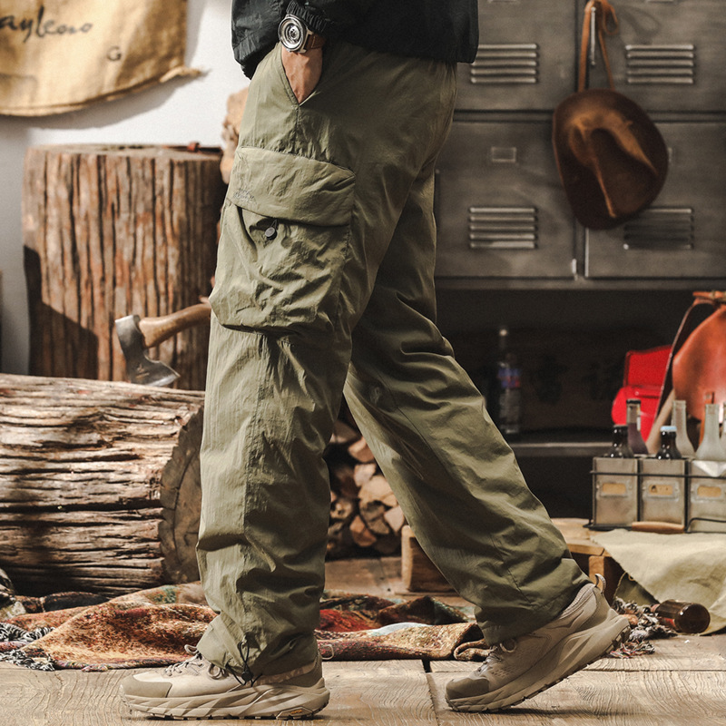 新國標90%白鴨絨工裝羽絨褲男冬季加厚戶外滑雪褲保暖傘兵衝鋒褲